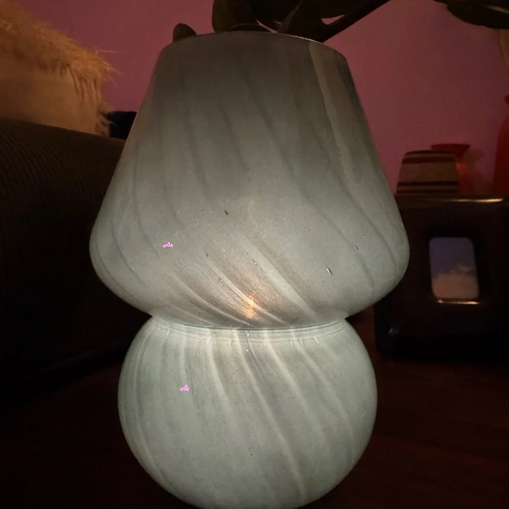 Blown Glass Decorative Mushroom Lantern
